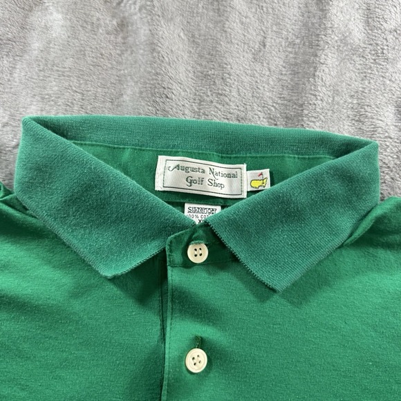 VTG Augusta National Golf Shop Masters Polo Shirt Mens XL Green 90s Hong Kong - Picture 5 of 11
